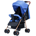 Baby stroller - lightweight, foldable, reclining, four-wheel pushchair for infants and toddlers - one-click folding - dropshipping available