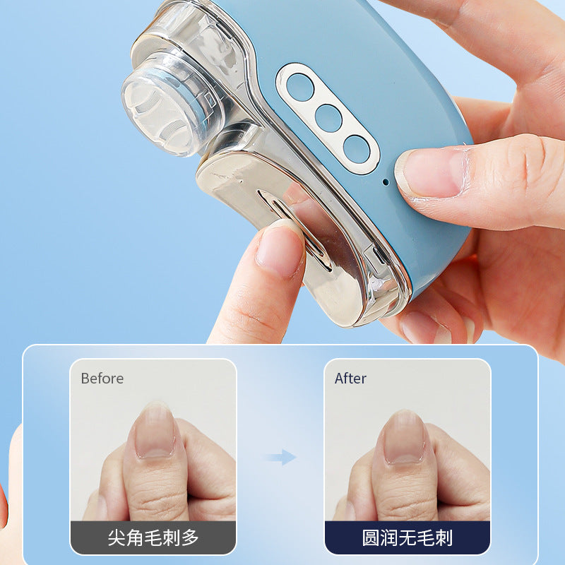 Three-in-one electric nail polisher, baby security nail trimmer, double-head nail trimmer, three-speed display, multi-function