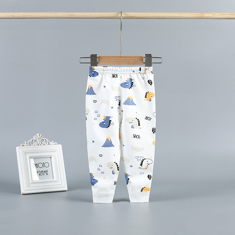 Baby long johns newborn baby pure cotton open crotch pants girl spring & fall thin inner wear single boy bottom pants