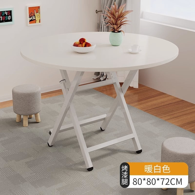 Simple foldable small square dining table for home study rental house dormitory small apartment portable dining table casual