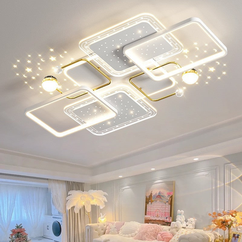 Modern living room light 2024 new simple atmosphere light luxury starry sky ceiling main light Guangdong Zhongshan lighting package