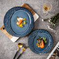 High-style embossed creative western dinner plate, ceramic steak plate, dessert platter, unique and trendy "ins" style, kiln-fired household dinner plate