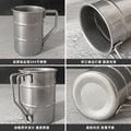 Frosted retro stainless steel mug - coffee cup, commercial creative outdoor camping picnic water cup, beer mug