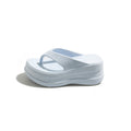 6cm thick sole beach shoes seaside flip flops women's summer outwear non-slip deodorizing filter heightening flip flops women's sandals