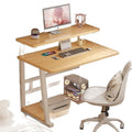Computer desk table movable for home simple desk office desk bedroom bedside casual double layer e-sports desk study table