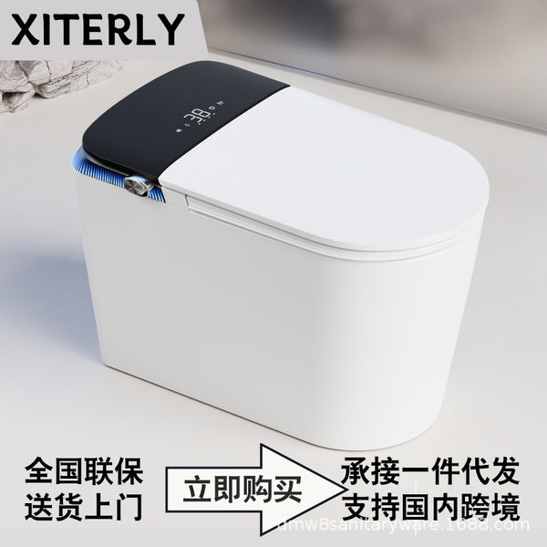 高端轻智能马桶全自动翻盖无水压限制泡沫盾即热式一体家用坐便器