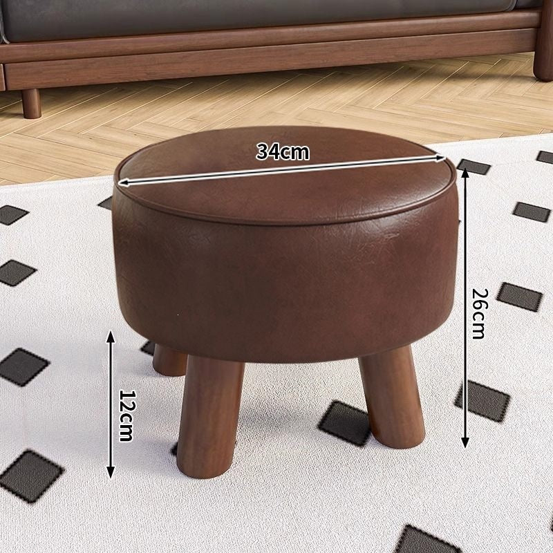 Backrest entry shoe changing stool living room low stool for home shoe changing stool can be rotated durable new chinoiserie solid wood shoe changing stool