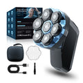 exclusive shaving head handy gadget men's variable speed electric shaver magnetic suction 7 blade shaving razor washable dual-use