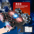 Upgraded "handle + watch remote control" red - spray - transparent wheel with light