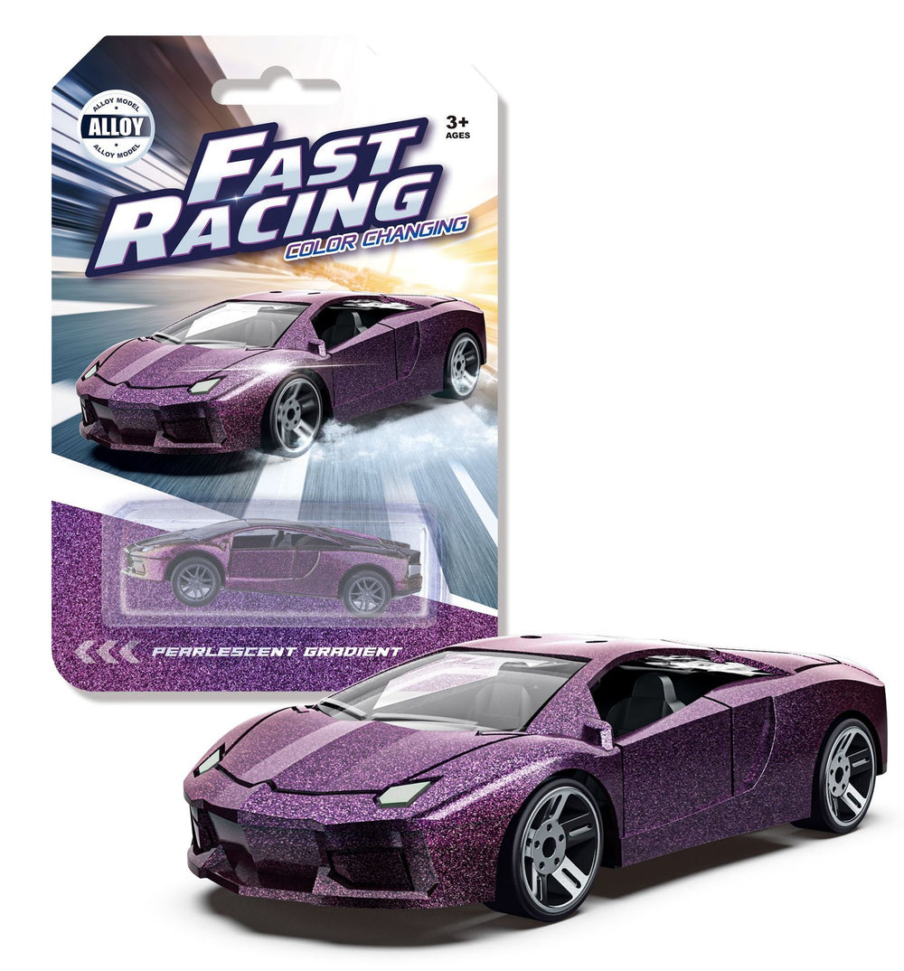 temperature-changing alloy car toy boy racing model kidsren's artificial car model metal sports car wholesale