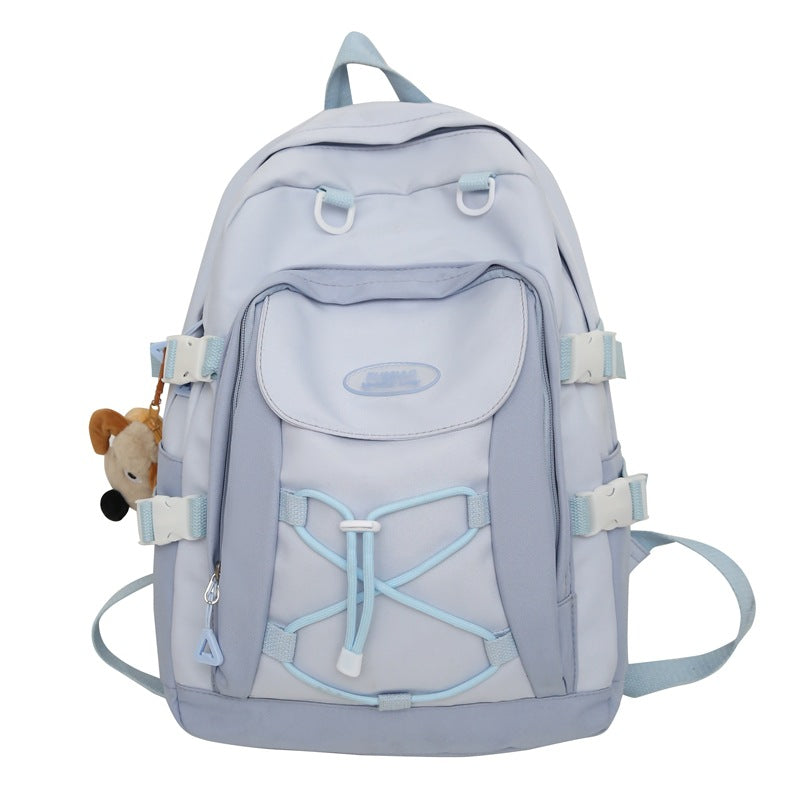 Student backpack Girls schoolbag Middle school student backpack Large capacity Junior high school backpack