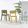 Scandinaviancasual plastic dining chair metal back chair thickened stackable for home restaurant restaurant milk tea shop chair
