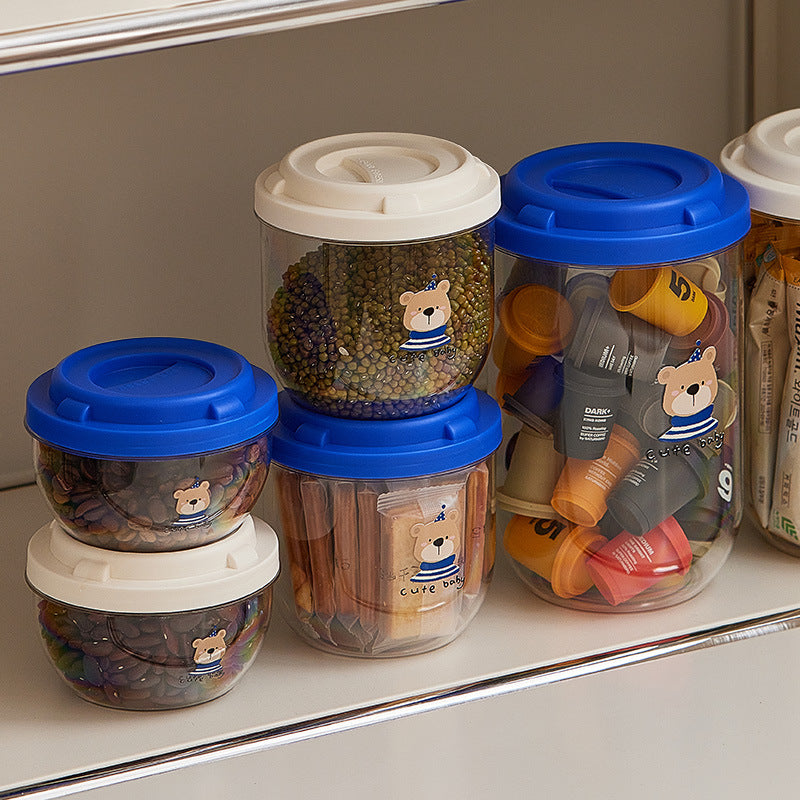 Bear sealed tank food grade coffee storage tank kitchen household plastic moisture-proof insect-proof nut grain sealed box