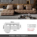 Lawrence genuine leather sofa italian normcore large and small apartment house villa customer corner sofa modern straight row leather sofa