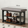 Shoe changing stool for home can sit on shoe cabinet stool all-in-one entrance door iron artaccessible luxuryclassy sense of wearing shoe stool entrance shoe rack