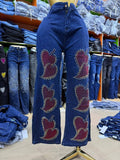 Cargo jeans women's sequinjeans wholesale boyfriend jeans available pants for women