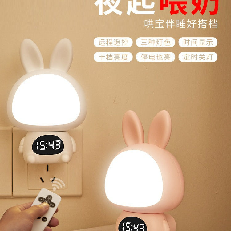 Night light baby feeding charging and plug-in remote control postpartum baby special eye protection sleep bedroom bedside table lamp