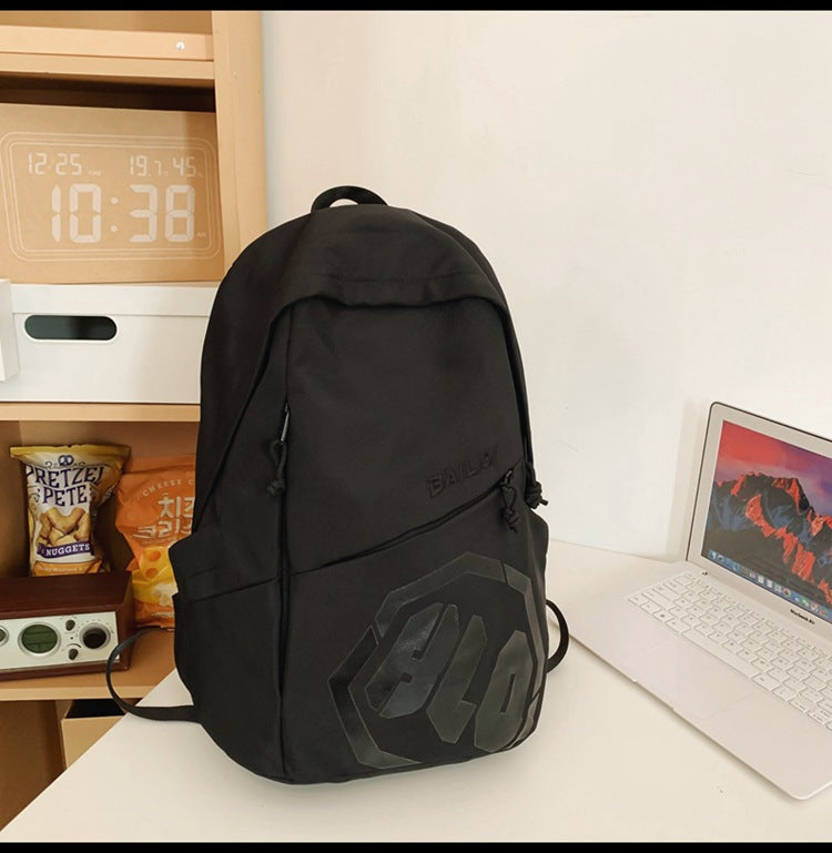 Student backpack - curved design, stylish and spacious. perfect for middle school, high school, and college students. ideal for travel, commuting, and everyday use. multifunctional and trendy