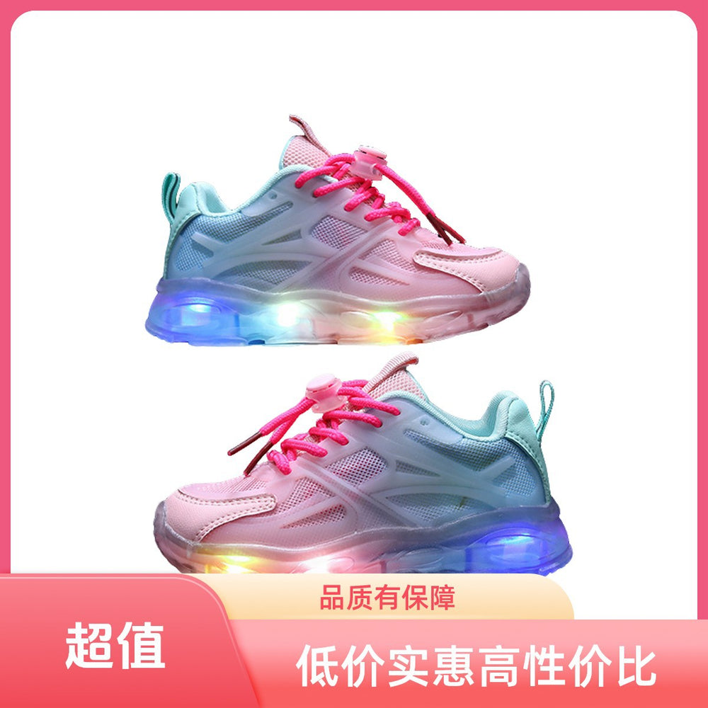 Children's sports shoes summernew arrival mesh shoes breathable bright light mesh kids dad shoes boys shoes summer style