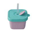 Pink [square 150ml] + straw