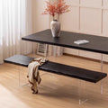 Acrylic suspended bench solid wood shoe changing stool door for home small apartment entrance shoe stool cloakroom stool