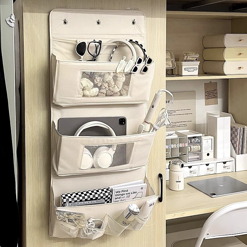 Dormitory bed storage hanging bag wardrobe hanging wall rack underwear storage box storage bag upper bunk storage bag