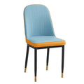 Light blue orange gold legs
