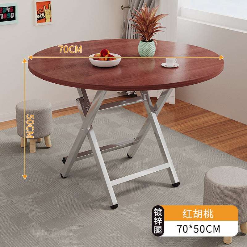 Foldable table dining table for home small table outdoor portable stall small apartment rental house simple dining square table