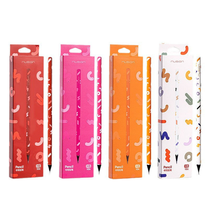 Deli Newsay NS745 Year of the Snake Black Wood HB/2B Hexagonal Pole Newsay Pencil 10pcs/box Stationery Pencil