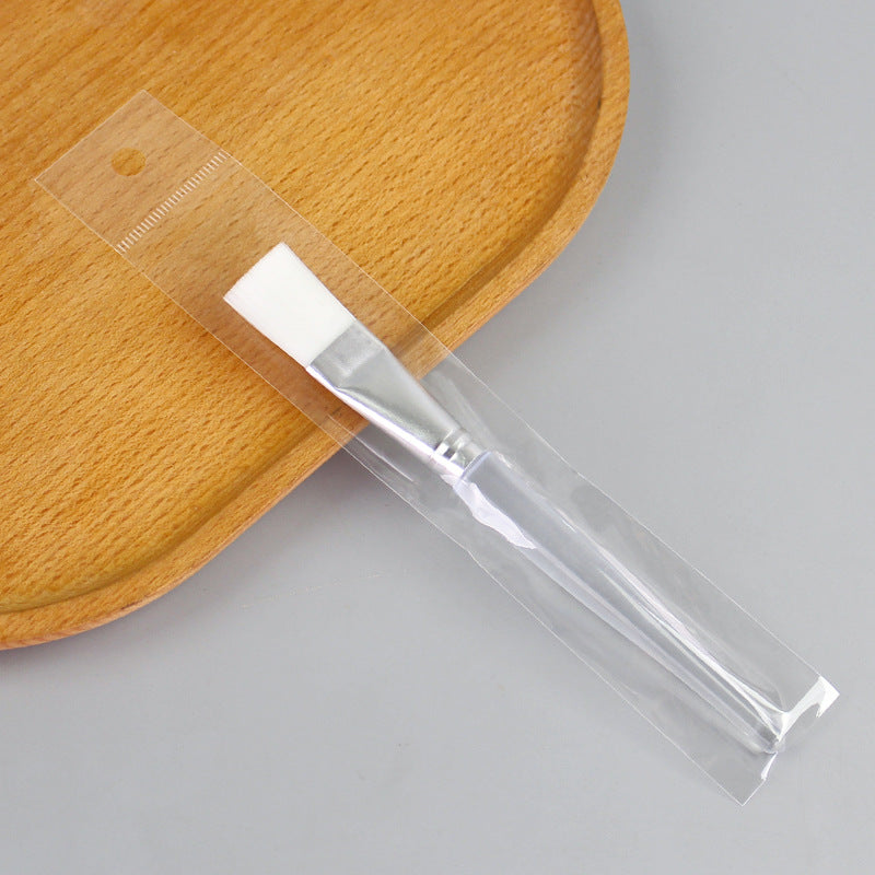 Makeup & beauty brush - crystal handle mask brush - solid transparent handle - mask mixing brush - diy soft bristle brush - mud mask application brush
