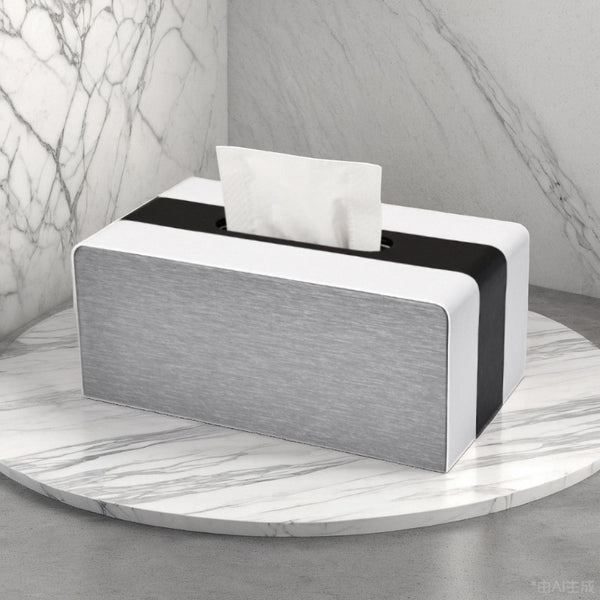 Tissue Box Living Room Creative Fashion New Chinese Style Leather Carton Hotel Restaurant Light Luxury Desktop Carton PU
