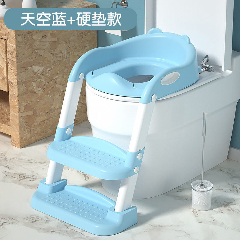 Children's toilet stair-type male child female baby special toilet auxiliary pad ladder step stool toilet seat