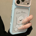 Suitable for apple 17promax mobile phone case cartoon tilted head west highland puppy english iphone18 starry sky case 16