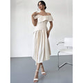 summer new arrival: elegant, exquisite, and romantic one-shoulder irregular dress for weddings, proms, and parties