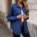 european and american new arrival cross-border e-commerce   independent website washed denim cardigan long sleeve jacket women's trendy style
