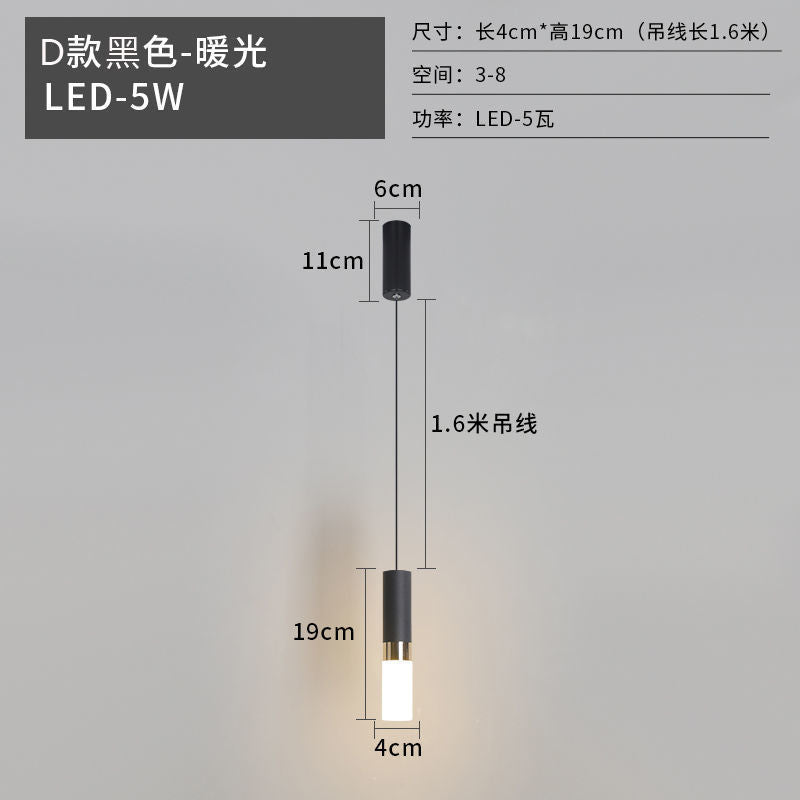 Chandelier bedside indoor bedroom lights ins Internet celebrities Nordic simple creative small personality restaurant bar lighting