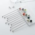 304 stainless steel tea & coffee stirring rods - multi-colored dessert picks - high-value ceramic handle milk frothing sticks - wholesale