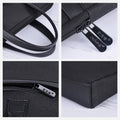 Portable briefcase zippered office bag conference bag satchel document bag document bag business bag printing logo