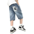 Boys' denim shorts - lightweight summer style, korean casual cropped shorts for older boys and kids - trendy summer jeans