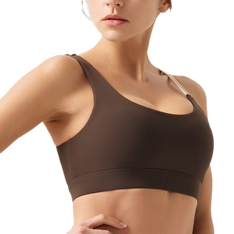 Eco-friendly recycled yoga top with built-in bra pads - women's autumn/winter activewear pilates set - yoga tank top long sleeve