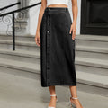Fashion cross-border foreign trade independent station  new hot girl semi-elastic denim workwear casual skirt skirt for women