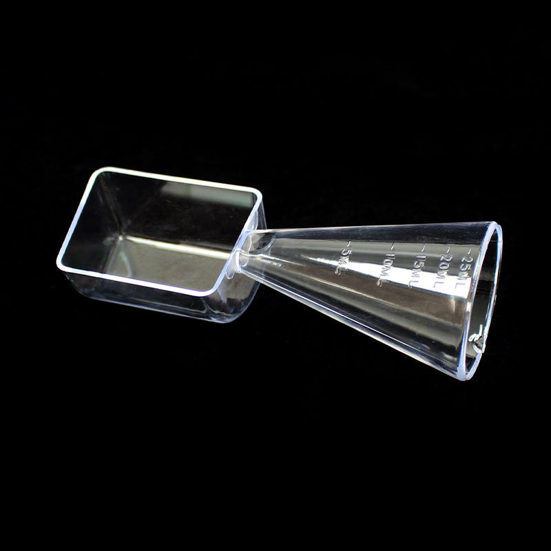 Dual-purpose measuring spoon ps transparent facial mask powder spoon laundry powder liquid chemical fertilizer pesticide measuring spoon 25g+25ml