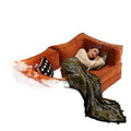 Sofa living room fabric casual small apartment rental house single and double reclining sofa assembled foldable dual-purpose sofa bed