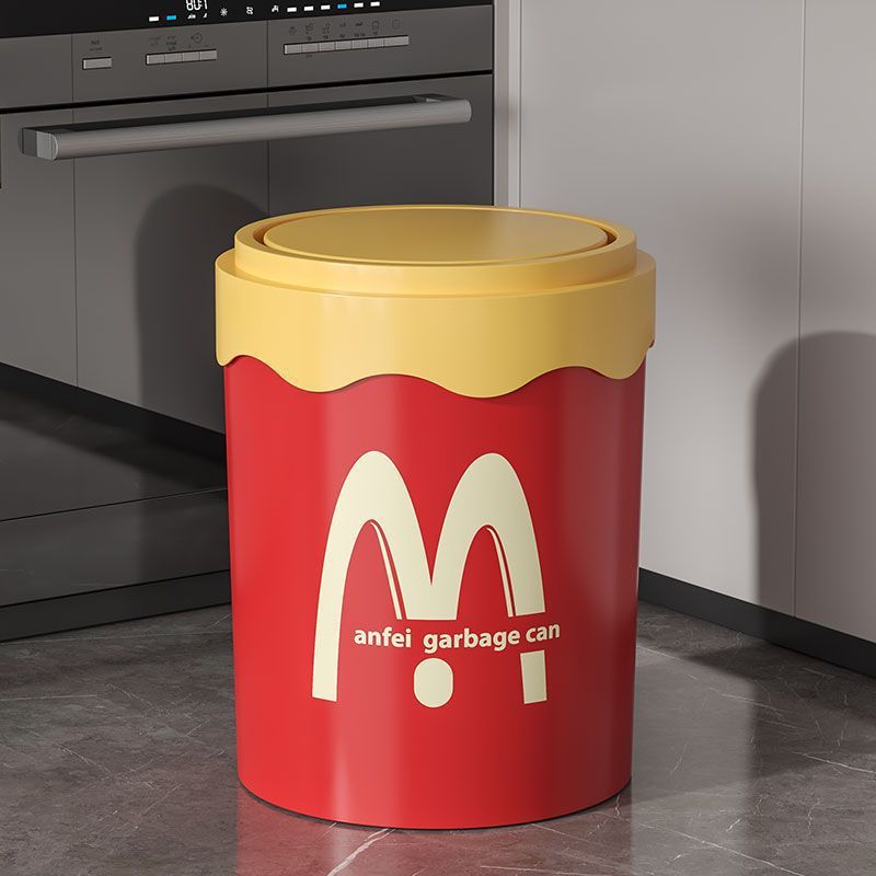 Accessible luxury large capacity trash can cute for home creative bathroom good looking bedroom office living room paper basket