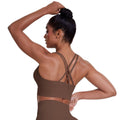 cloud-feeling brushed cross-back sports bra casual running bubble wrap fitness vest yoga clothes for women