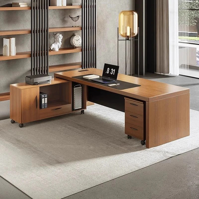 Nordic solid wood office desk executive desk minimalist modern general manager desk executive office table computer desk