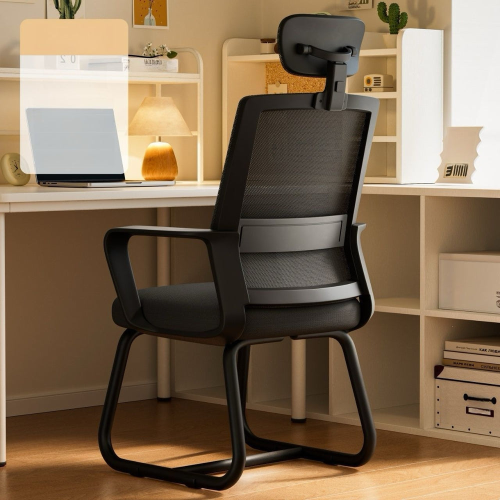 Computer chair, comfortable for long periods of sitting, conference bow-shaped office chair, university dormitory study backrest chair, home electric gaming chair