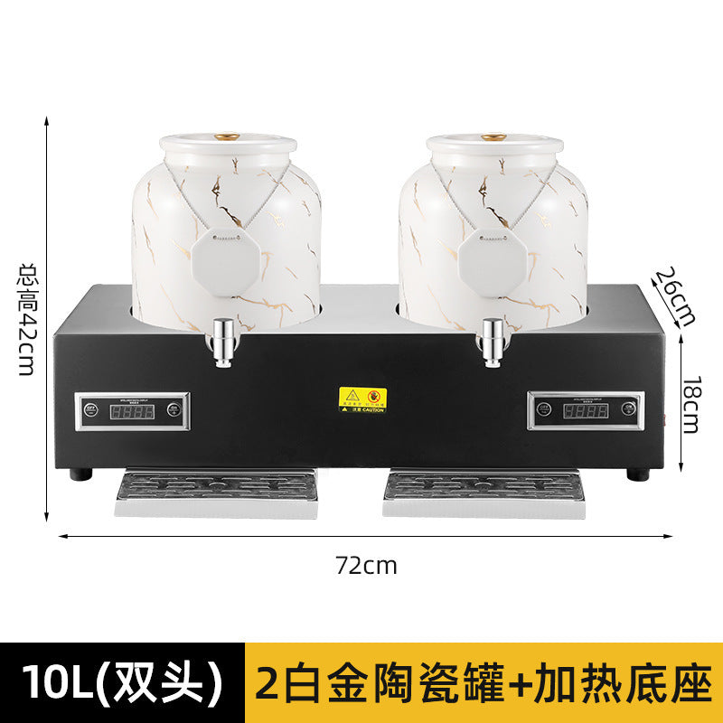 Milk tripod, hotel restaurant ceramic milk tripod coffee tripod numerical control heating stainless steel hot and cold tripod, juice tripod