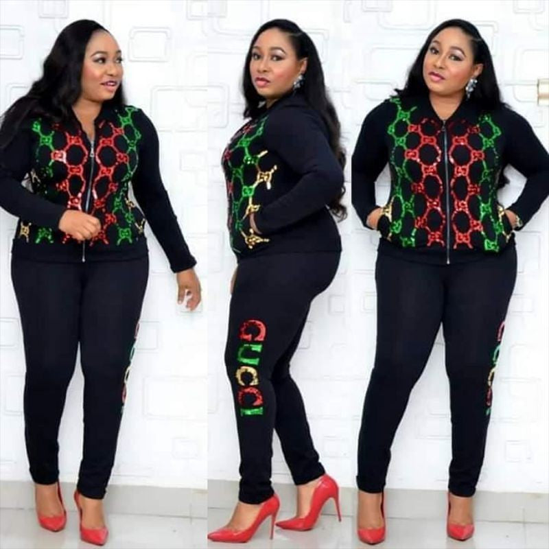 Clearance sale: factory direct sequin long sleeve jacket & slim fit pencil pants set - sporty & stylish