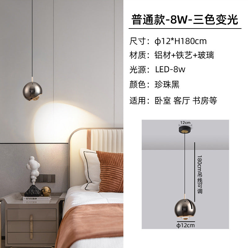 [Strict selection] Bedroom bedside chandelier light luxury modern simple liftable master bedroom chandelier bedside lamp small chandelier